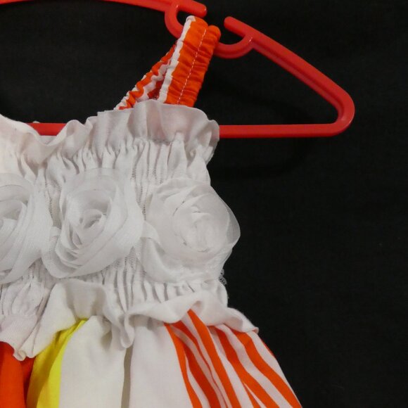 Unbranded | 18 months | Vibrant Striped and Floral Mini Dress for Kids - Picture 5 of 14